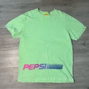 Vintage PEPSI Forever 21 Neon Green T-shirt - S